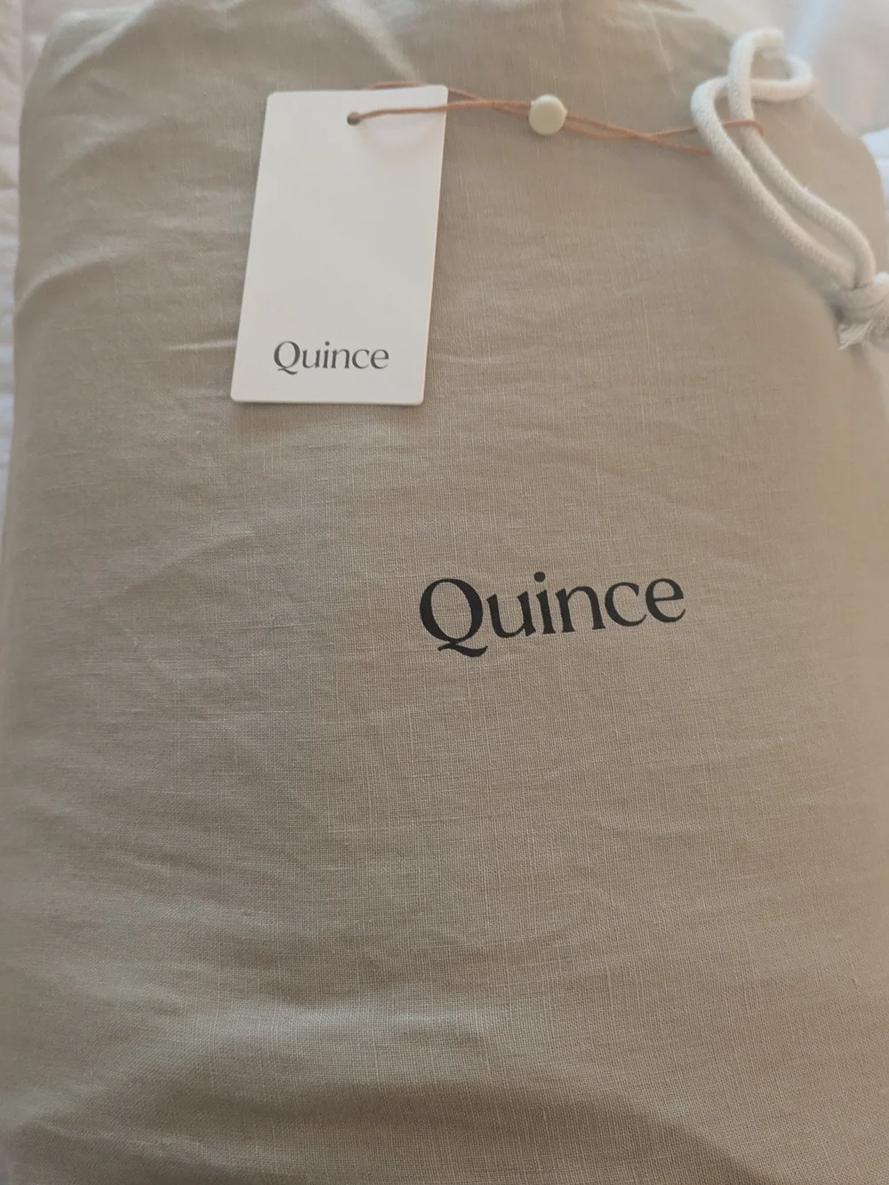Quince European Linen Duvet Cover Set Toffee